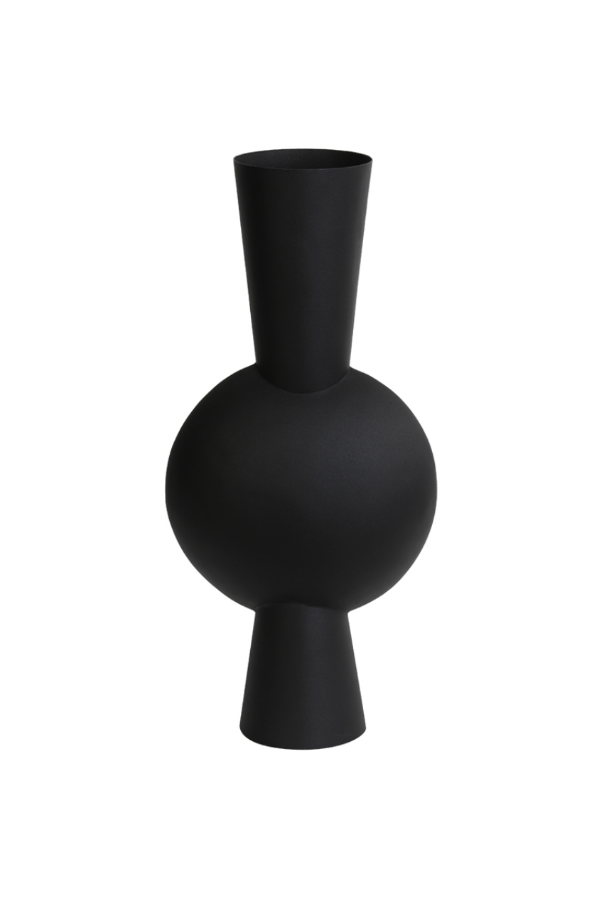 Organische vaas black