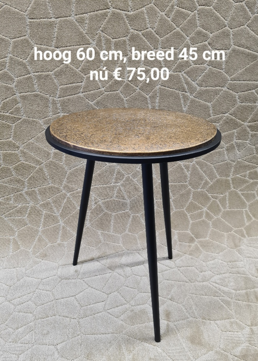 Bijzettafel gold