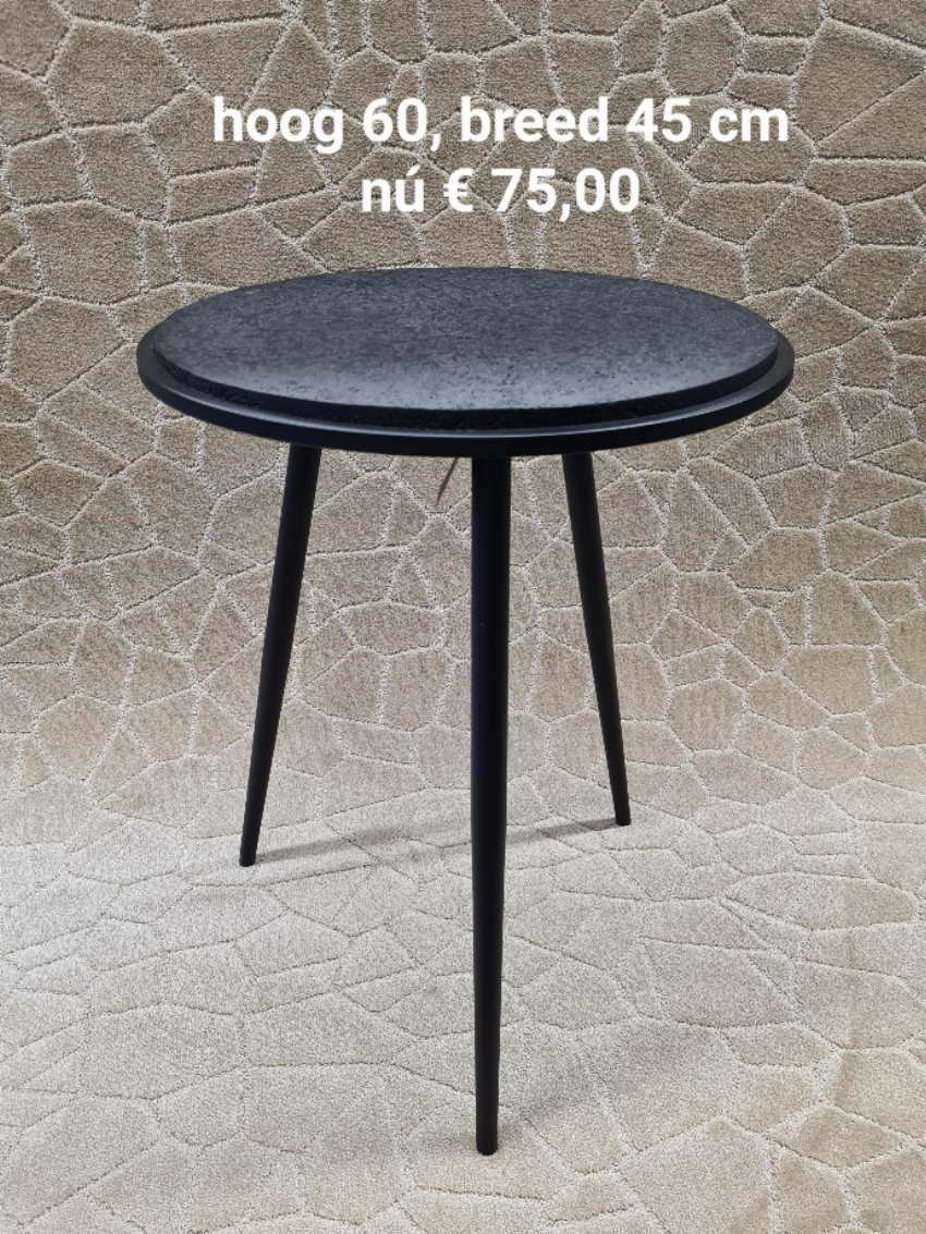 Bijzettafel black